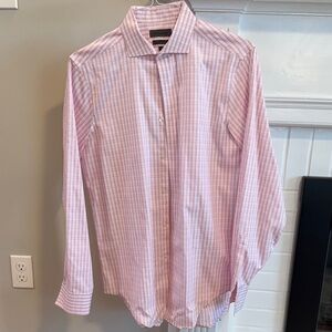 Calvin Klein Pink Check Dress Shirt